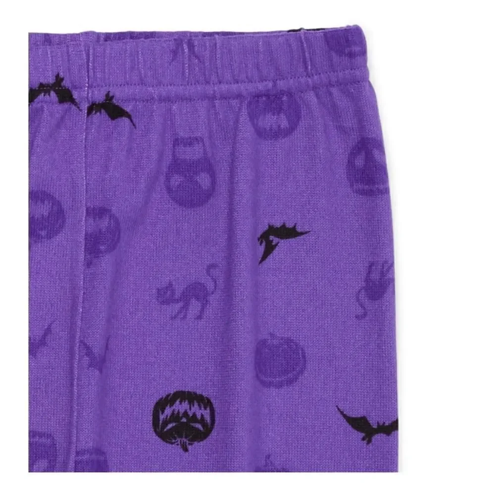 New Nightmare Before Christmas Girls Halloween Snug Fit Pajama Set, 2 pc